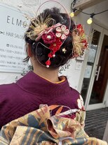 着付け　ヘアアレンジ