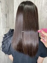 ネクサス 心斎橋(Nexus)&nbsp;エアリーロング美髪切りっぱなしボブピンクブラウンNexus心斎橋