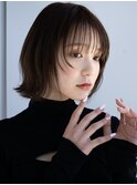 ハッシュカットフェイスレイヤー鎖骨ボブミニボブヘイリーボブ