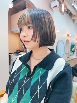 シビバイレボ(CIBI by revo) 地毛風カラー/ナチュラルレイヤーカット/ショートボブ[船橋]