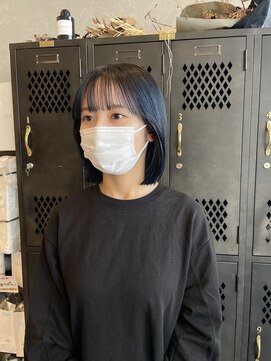 アチーブリス(achieve Liss) ブルーグレー10代20代ハイトーンブリーチモーヴカラー艶カラー