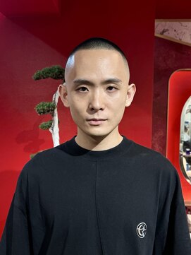 メリケンバーバーショップ トーキョー(MERICAN BARBERSHOP TYO) ハイライト/マッシュパーマ/ウルフ/アッシュブラック【嶋壽】208