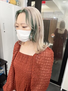 いろあそび 八王子 ホワイトベージュ×モスグリーン