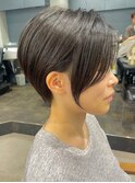 30代40代大人女性/前髪ありショートボブ/ショートヘア/髪質改善