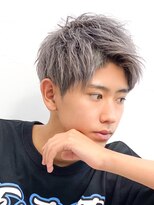 エルマーク 京橋(L-MARK)&nbsp;アップバングツーブロックダブルカラーブリーチメッシュ