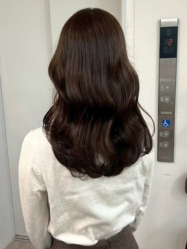 ベイルーム(BAYROOM by HONEY omotesando) 髪質改善レイヤーカット波巻きウエーブ韓国ダークオリーブ美髪