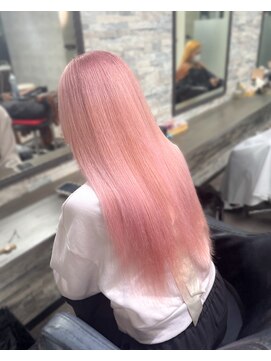 オズ 梅田店(OZ) 縮毛履歴から作るペールピンク