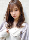 30代シースルーぱっつん前髪で可愛いくびれヘア結べるボブ