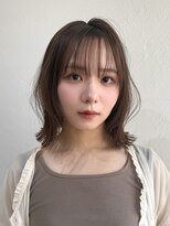 フルブルーム 東林間(fullbloom)&nbsp;外ハネレイヤーボブアッシュカラーケアカラーレイヤーカット