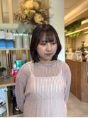 ボブ/似合わせ/ボブカット/ラベンダーカラー/ブリーチなし