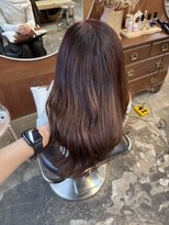 チャプター 問屋町(chapter)&nbsp;透明感ケアカラーカシスピンクブラウンレイヤーカット韓国