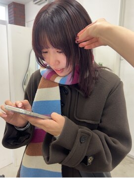 キー(kii) 暖色カラー/福岡美容室/半個室サロン/レイヤーカット