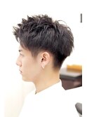 メンズビジネスツーブロックバーバー理容室眉毛カット好印象