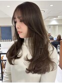 ハイライトバレイヤージュダブルカラーケアブリーチ20代30代