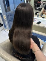 シーナ バイ マグ(siina. by Mag)&nbsp;夏カラーブリーチなしカラー透明感オリーブグレージュ髪質改善