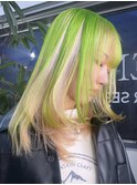 グレージュハッシュウルフレイヤーケアブリーチダークパープル