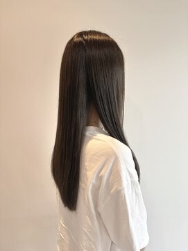 ペスカケイクリエイティブ(PESCA K-CREATIVE) 艶髪ロング×アッシュグレージュ