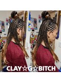 【BRAIDS+CORNROW】毛先きを残して楽しむショートBRAIDS