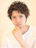 好印象 くせ毛風パーマニュアンスパーマモテるフェザーマッシュ
