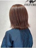 《アンククロス　岩本》外ハネ　オレンジベージュ