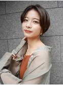 大人かわいいくびれショートボブ【有海一生】/髪質改善/前髪なし