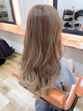 ロビー(LOBBY) 『LOBBY』田野上 ハイライトグラデーション×シアーベージュ