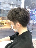 ヘッズ 本八幡店(HEADS)&nbsp;かき上げヘア　ニュアンスマッシュ　サイドパート　韓国マッシュ