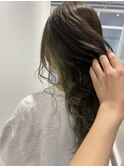 【鮫嶋】ライトグリーンインナーカラー