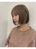 ミニボブ×くすみベージュ*シオガマ
