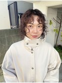 たっぷりレイヤーのパーマ
