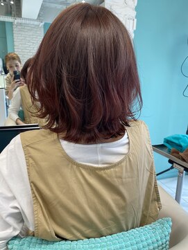 リーホリエ(Lee Horie) 【高木】チェリーピンク×伸ばし中bob◎