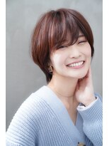 ランソ(RUNSO) 20代・30代/前髪/ピンクベージュ/ウルフ/フルバング