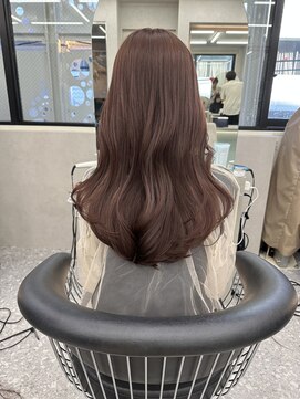 ロンド マーレ 天神大名店(Lond mare) ピンクブラウン/暖色カラー/カシスピンク/韓国ヘア/顔周りカット