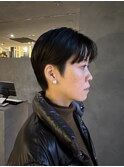 ショート/ハンサムショート/センターパート/刈り上げショート