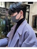 大人気メンズスタイル！シースルーマッシュ　黒髪