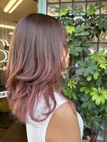 ヘアアートヒサ(HAIR ART hisa)&nbsp;「RYOKO」304050代 グラデーションピンク