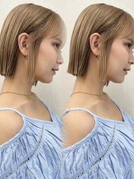 サンド クリア 横浜本店(sand clear) 楽にお洒落なぱつっとボブ