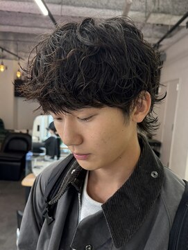 グッドタイムエフティフィフス 横浜西口(GoodTimes ft.fifth) 横浜シャドウパーマ波巻きスパイラルパーマメンズマッシュウルフ