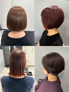 リアン(Lien)の写真/【古川/古川駅近◎】当店人気のグレイカラーで今までにない滑らかな手触りと艶で気品溢れる大人髪へ♪