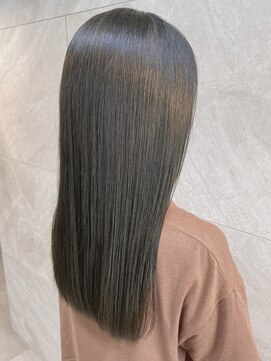 ドゥマン(Demain) 黒髪ボブルフネビージュ小顔ワンレン前髪