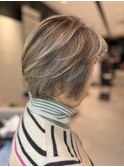 ボリュームアップしながら白髪ぼかし グレージュ