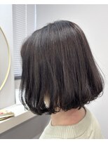 アオ 花咲町(a-o)&nbsp;髪質改善カラーで艶髪ボブ♪