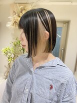 クーナバイトマト 横浜(Cuna by TOMTO)&nbsp;【RYOSUKE】アンブレラカラー_ホワイトベージュ_ボブ