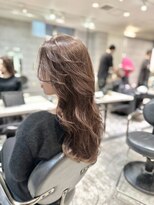 アクション 心斎橋店(ACTION)&nbsp;20代30代レイヤーカット　顔まわりカット　くすみベージュ