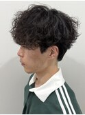 メンズマッシュパーマシャドウパーマスパイラルパーマ刈り上げ