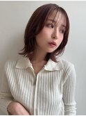 レイヤーカット/ボブ/髪質改善/小顔/ココアベージュ