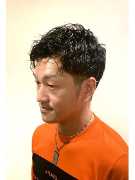 銀座マツナガ 神田店 スパイラルパーマ ツーブロック ナチュラル 刈り上げ
