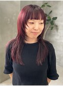 チェリーレッド　ワインレッド　カシスカラー　レイヤー　赤