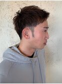 刈り上げ ビジネスヘア ツーブロック メンズカット アップバング