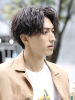 ルーシー 渋谷(LUCEY) センターパートフェザーパーマシャドウパーマメンズパーマ